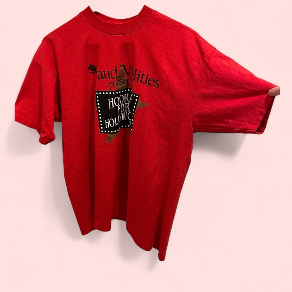Hooray for Hollywood vintage USA red single stitch 90’s XL t-shirt